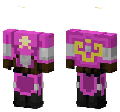 Pink Star Outfit Minecraft skin