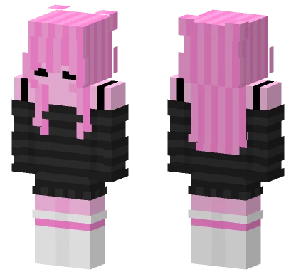 Pink Striped Outfit Minecraft skin