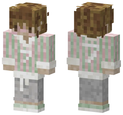 Pink Striped Outfit Minecraft skin