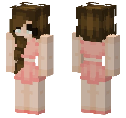 Pink Summer Skirt Minecraft skin
