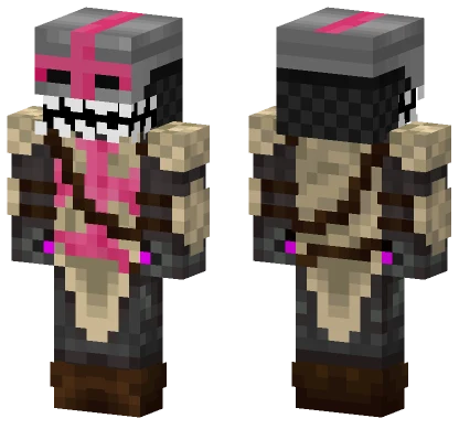 Pink Templar Knight Minecraft skin