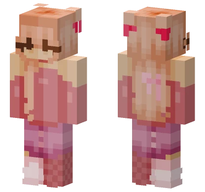 Pink Valentine Holiday Skin Minecraft skin