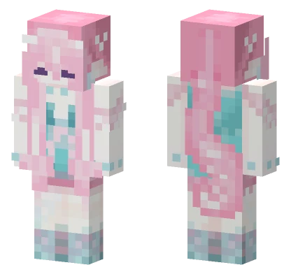 Pink Winter Outfit Minecraft skin