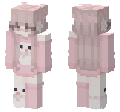 Pink Xmas D Minecraft skin