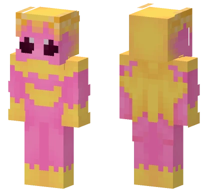 Pink Yellow Pinecone Minecraft skin