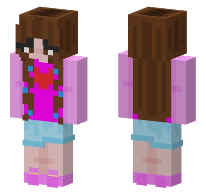 Pinky Girl Minecraft skin
