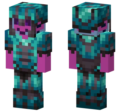 Pinky in Armour Minecraft skin