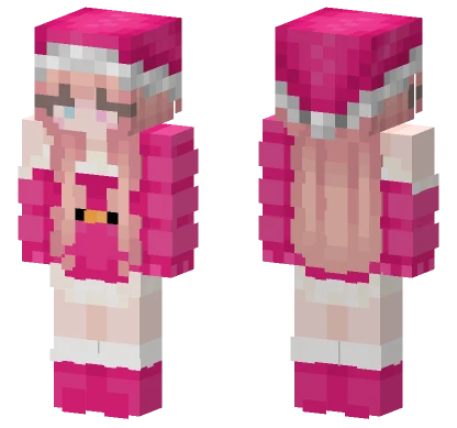 Pinky Santa Claus Minecraft skin