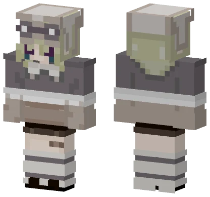 Pipannix Grey Hoodie Minecraft skin