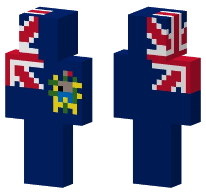 Pitcairn Islands Flag Minecraft skin