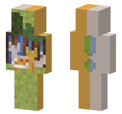Pixel Art D Minecraft skin
