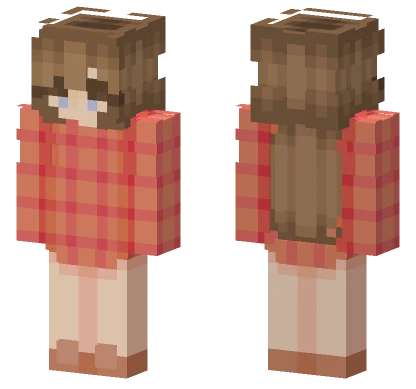 Plaid Christmas Girl Minecraft skin