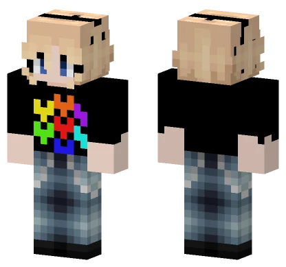 Plaid Shirt Gamer Minecraft skin