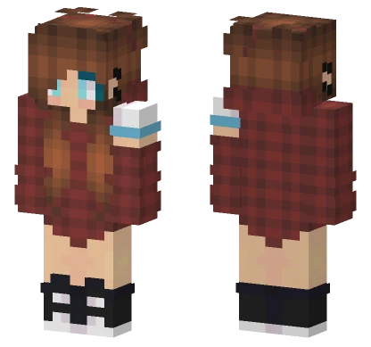 Plaid Sweater Girl Minecraft skin