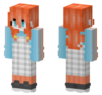 Plaid White Dress 3 Minecraft skin