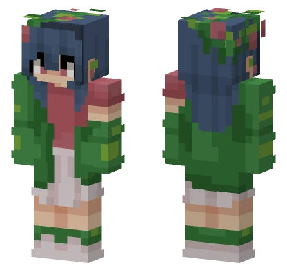 Plant Girl Minecraft skin