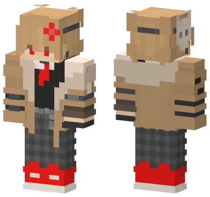 Platin Rot Minecraft skin