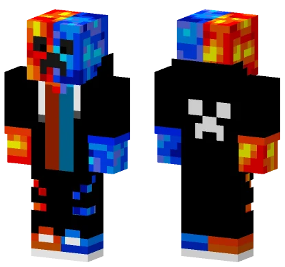 Pog Fire And Ice Minecraft skin