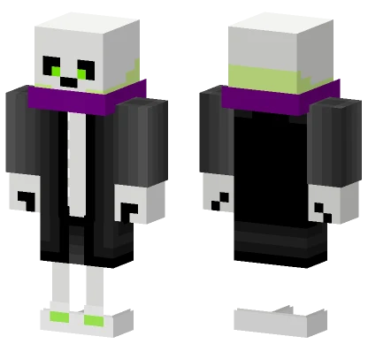 Poisonous Skeleton Minecraft skin