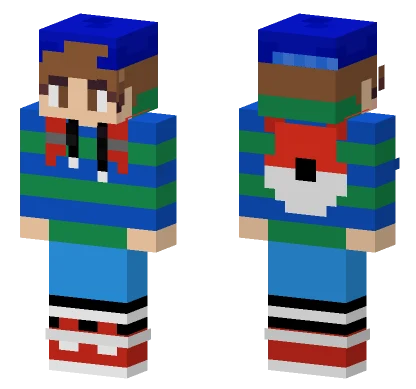 Pokemon Backpack Boy Minecraft skin