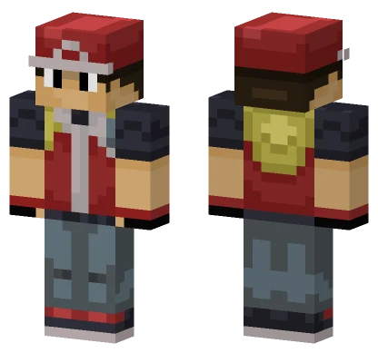 Pokemon Rojo Minecraft skin