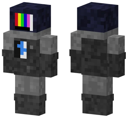 Pokemon Team Plasma TV Head Minecraft skin