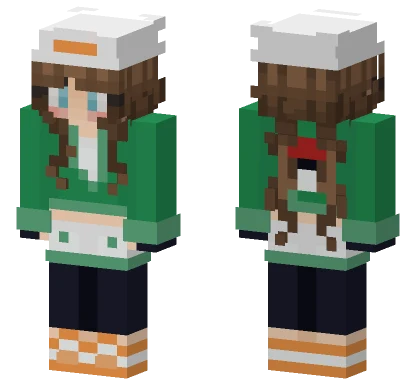 Pokemon Trainer Green Minecraft skin