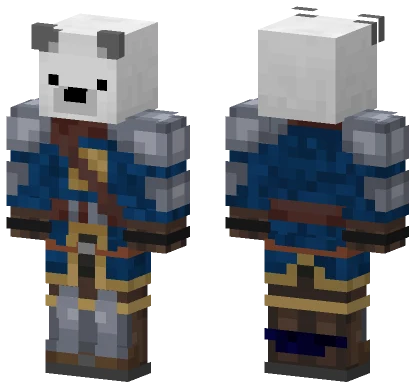 Polar Bear Knight Minecraft skin