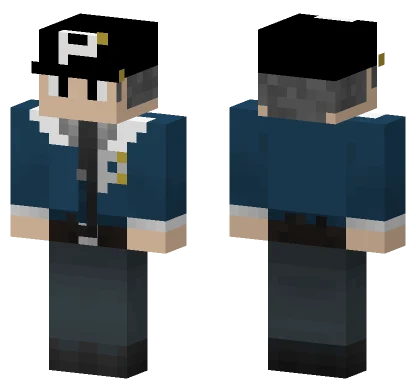 Poli Blue Jacket Minecraft skin