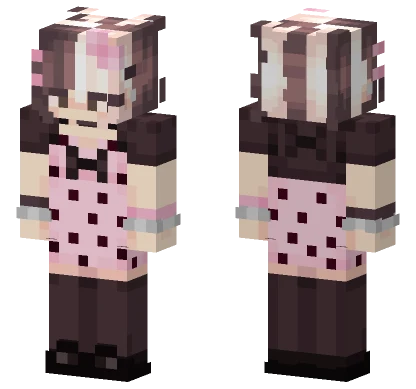 Polka Dot Dress Girl Minecraft skin