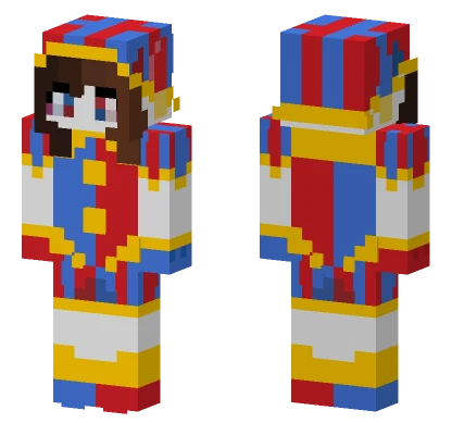 Pomni Not Shaded Minecraft skin