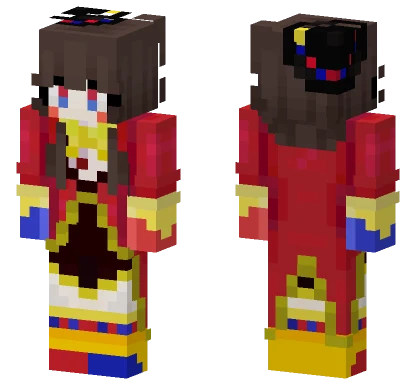 Pomni Ringmaster Minecraft skin