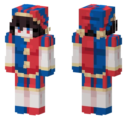 Pomni The Amazing Digital Circus Minecraft skin