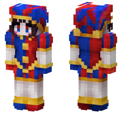 Pomni The Jester Minecraft skin