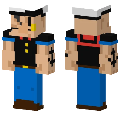 Popeye The Sailorman Minecraft skin