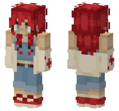 Poppy Fields Girl Minecraft skin