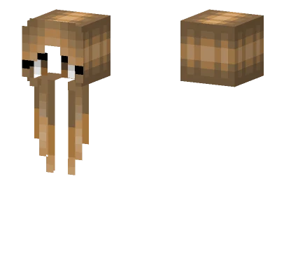 Popsicle Hair Brunette Minecraft skin