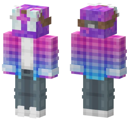Porple Gradient Outfit Minecraft skin