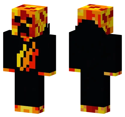 Prestonplayz Fire Skin Minecraft skin