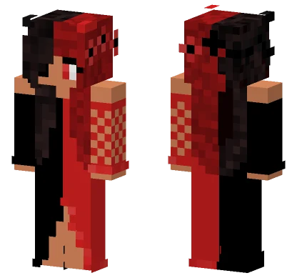 Pretty Devil 2 Sided Minecraft skin