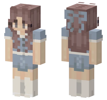Primrose Blue Dress Minecraft skin