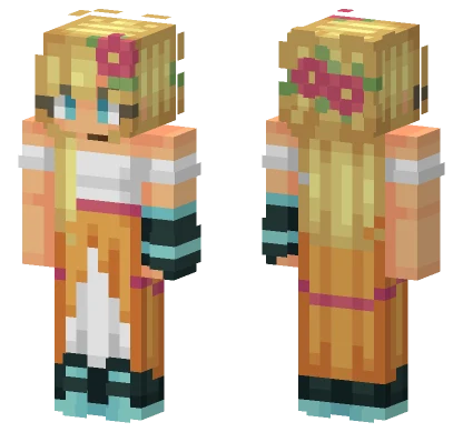 Princess Of Flora Minecraft skin