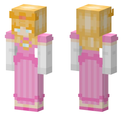 Princess Peach Minecraft skin