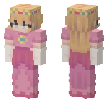 Princess Peach Minecraft skin