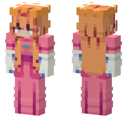 Princess Peach Minecraft skin