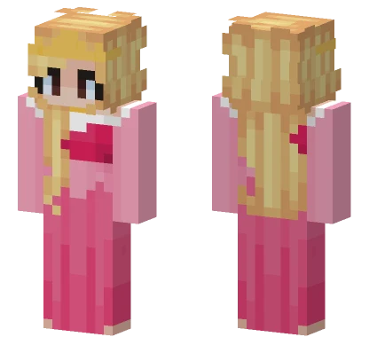 Princess Peach Minecraft skin