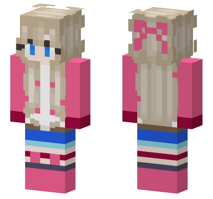Princess Peach Skater Era Minecraft skin
