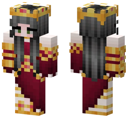 Princess Revamped Hair Bangs Minecraft skin