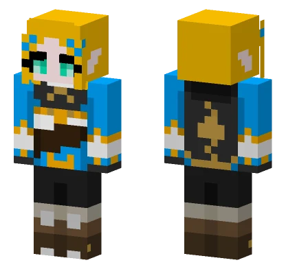 Princess Zelda Totk Intro Minecraft skin