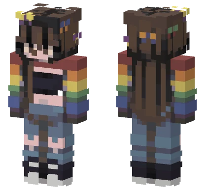 Prism Light Girl Minecraft skin